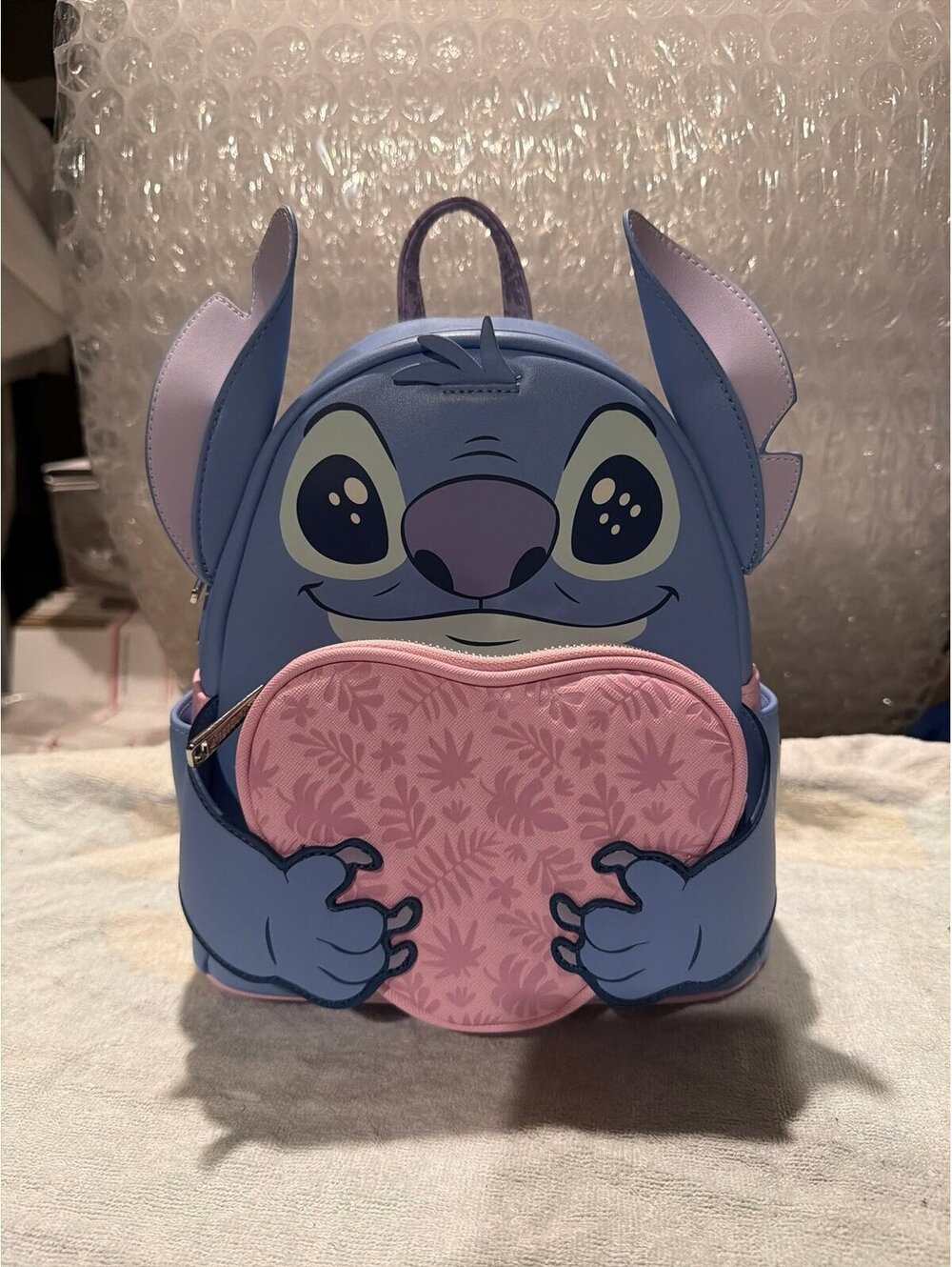 Loungefly Disney Stitch Valentine Heart Mini Backpack NWT